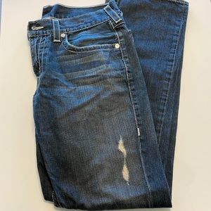 True Religion Men’s Distressed Straight Jeans - Size 34